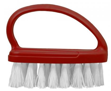 Ручная скребковая щетка Spin&Clean PRO, 10 см, красный